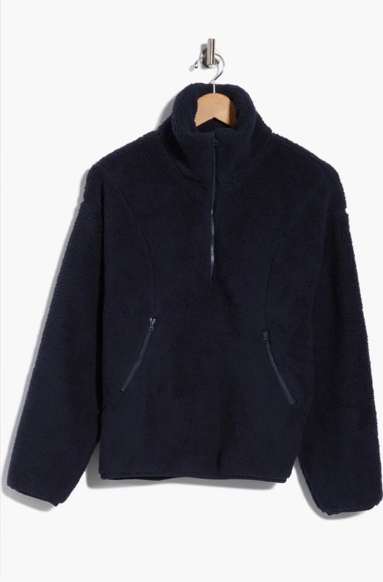 Z by Zella - Pullover sherpa media cremallera