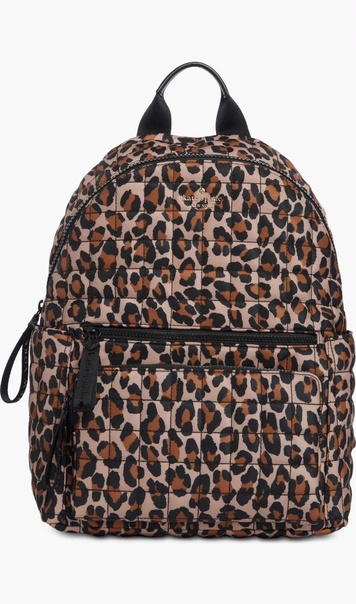 Kate Spade - Mochila acolchada leopardo