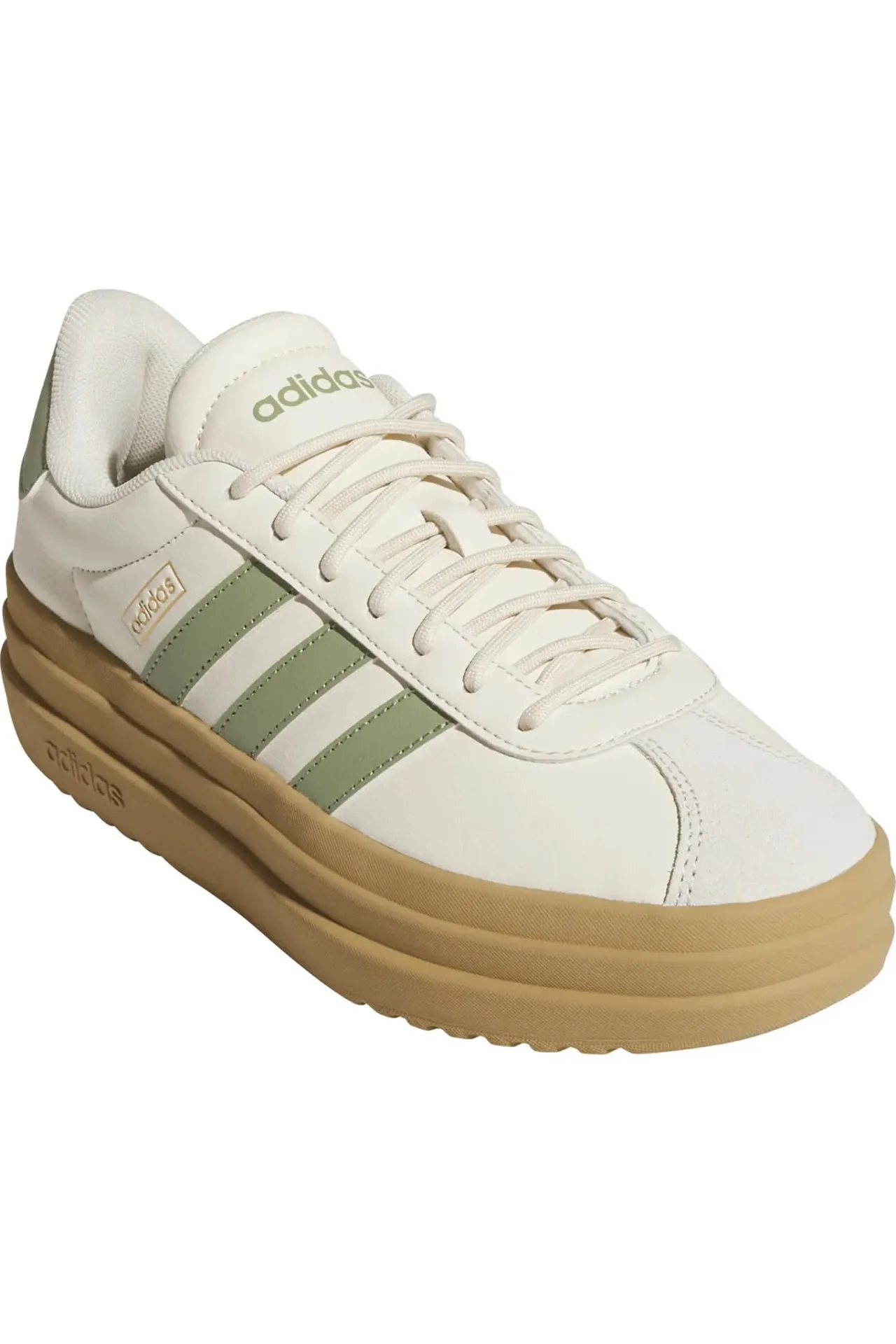 adidas - VL Court Bold crema con verde