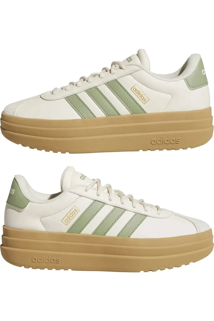 adidas - VL Court Bold crema con verde