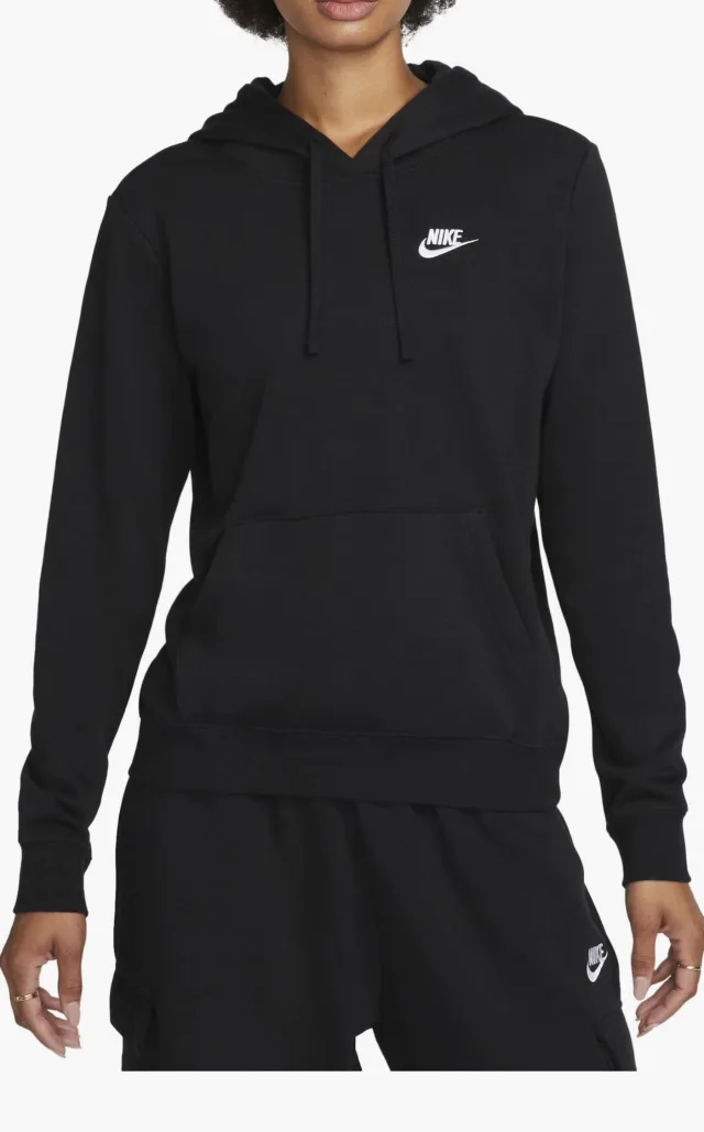 Nike - Sudadera Club Fleece negra con gorro