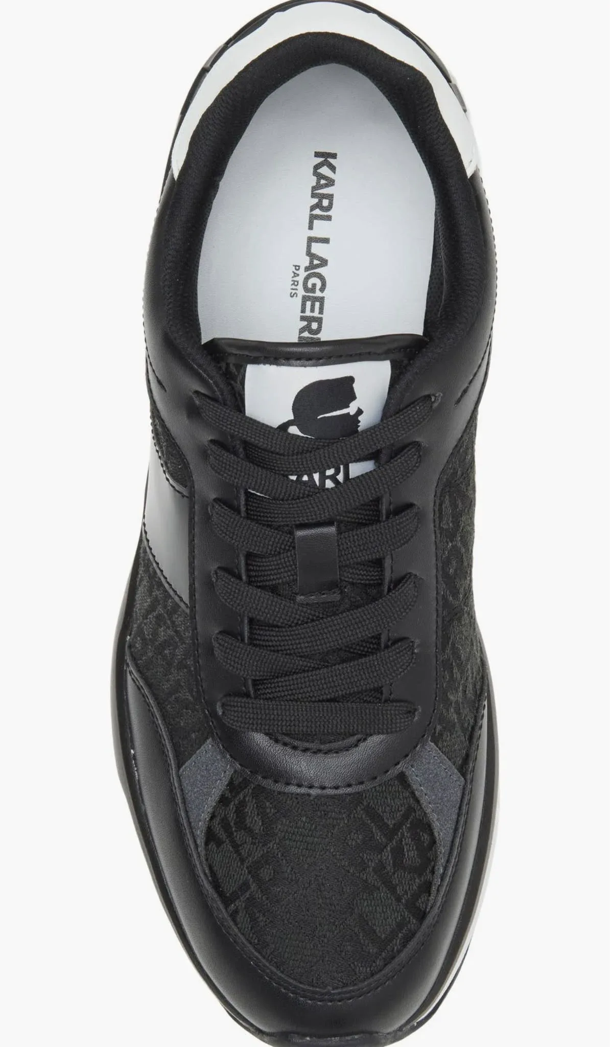 Karl Lagerfeld - Tenis negros con logo