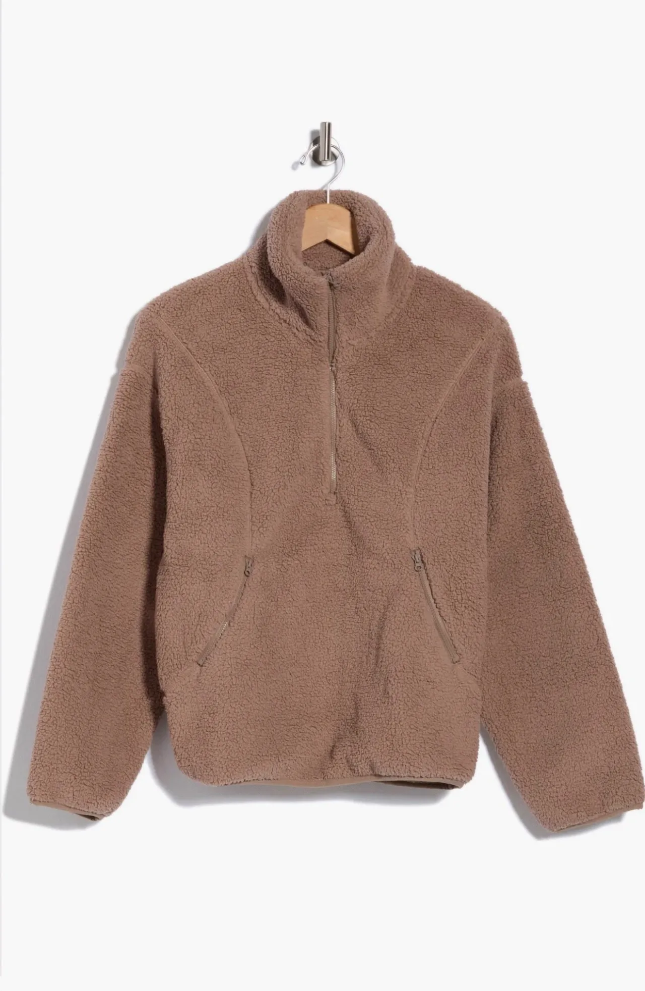 Z by Zella - Pullover sherpa media cremallera