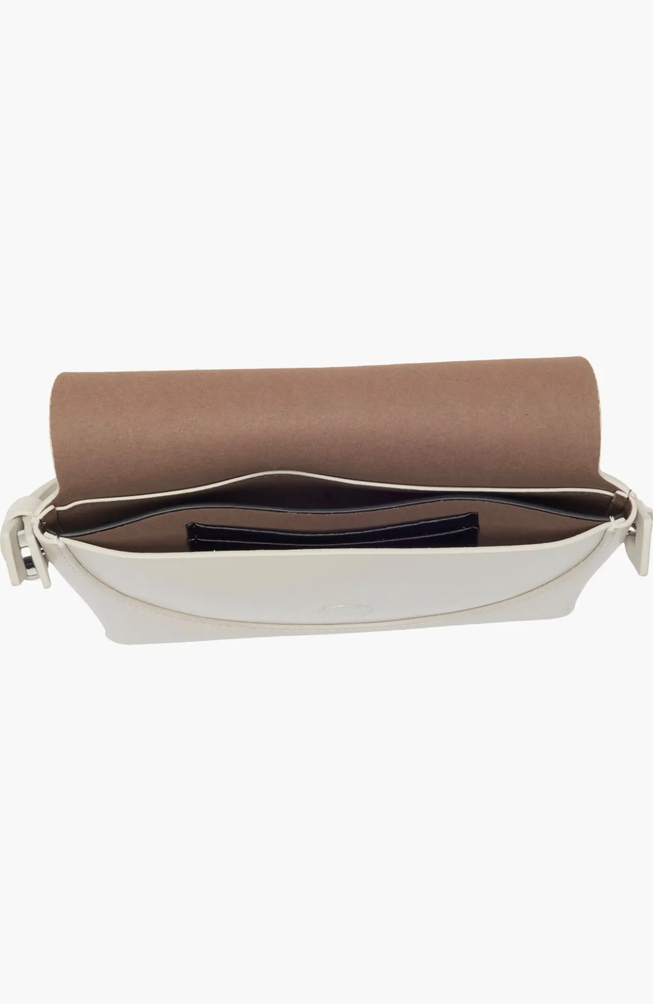 AllSaints - Crossbody de solapa crema