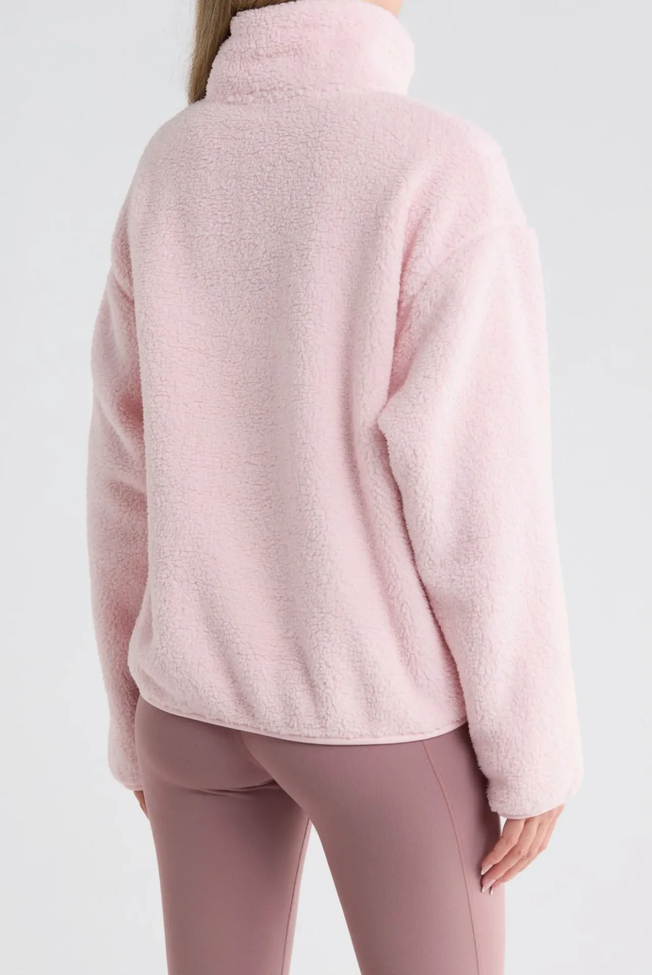 Z by Zella - Pullover sherpa media cremallera