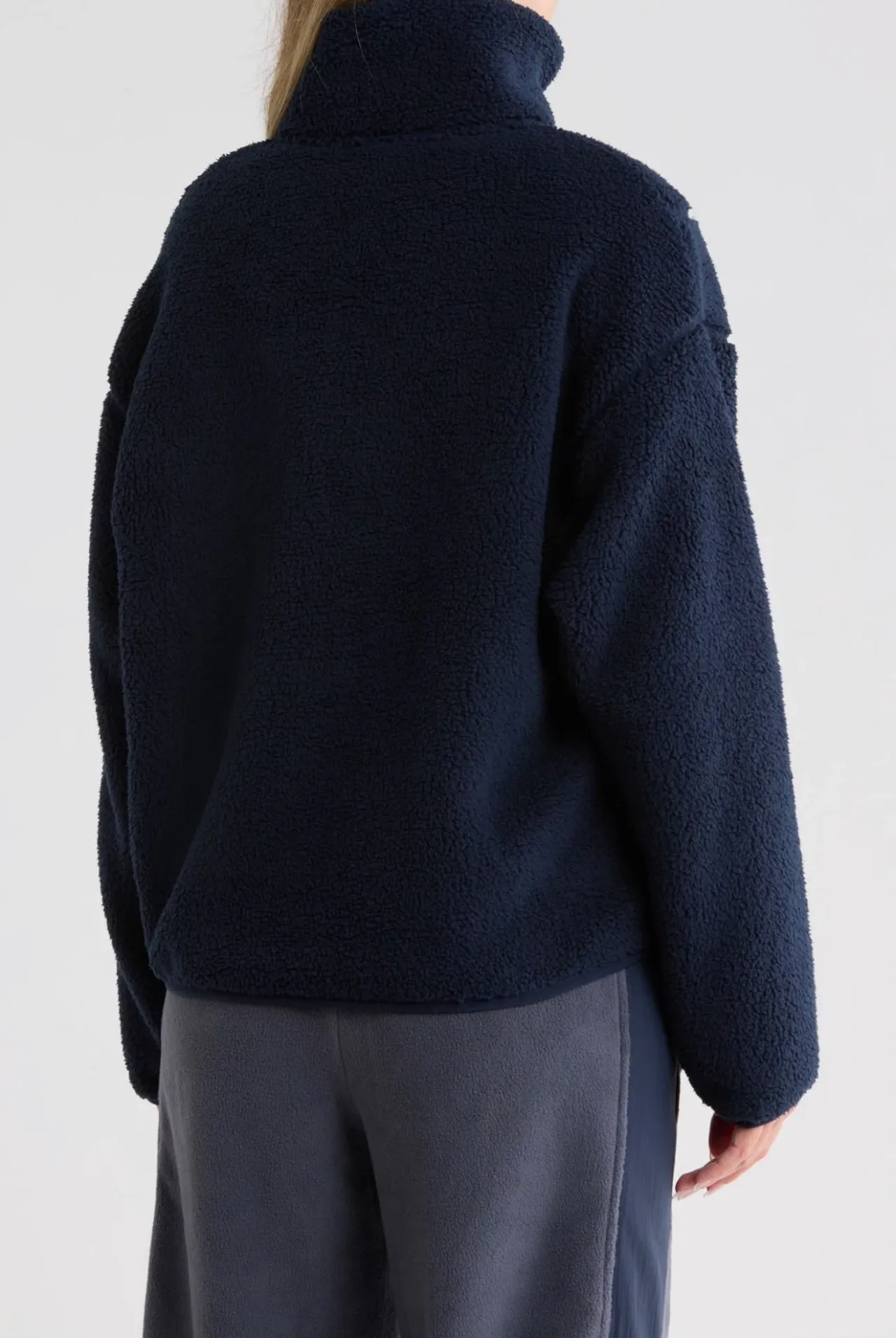 Z by Zella - Pullover sherpa media cremallera