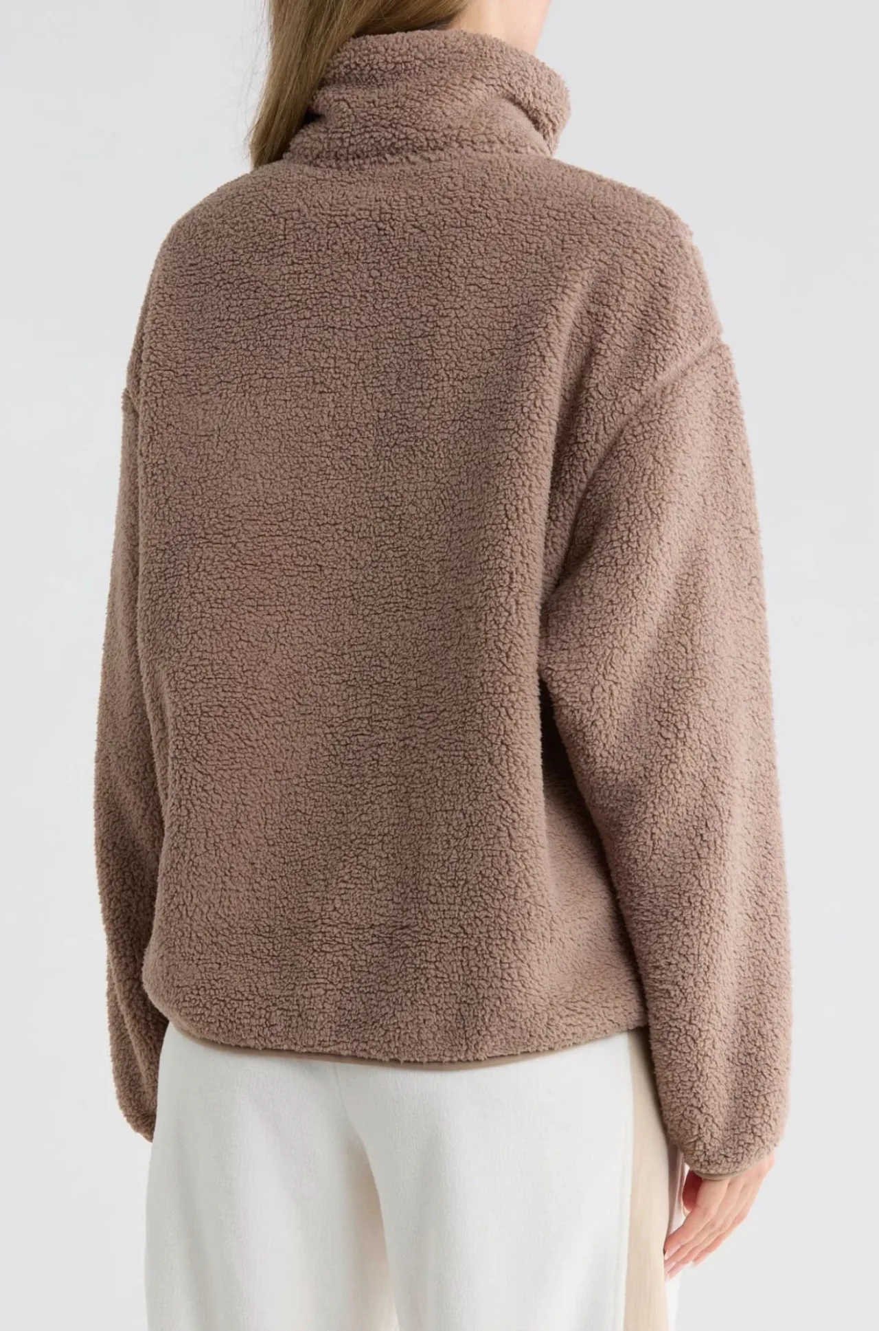 Z by Zella - Pullover sherpa media cremallera