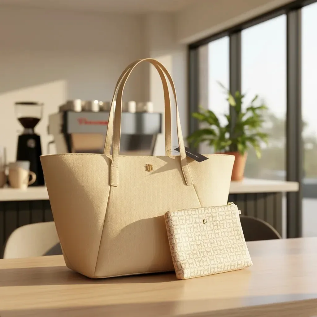 Tommy Hilfiger - Set tote + cosmetiquera
